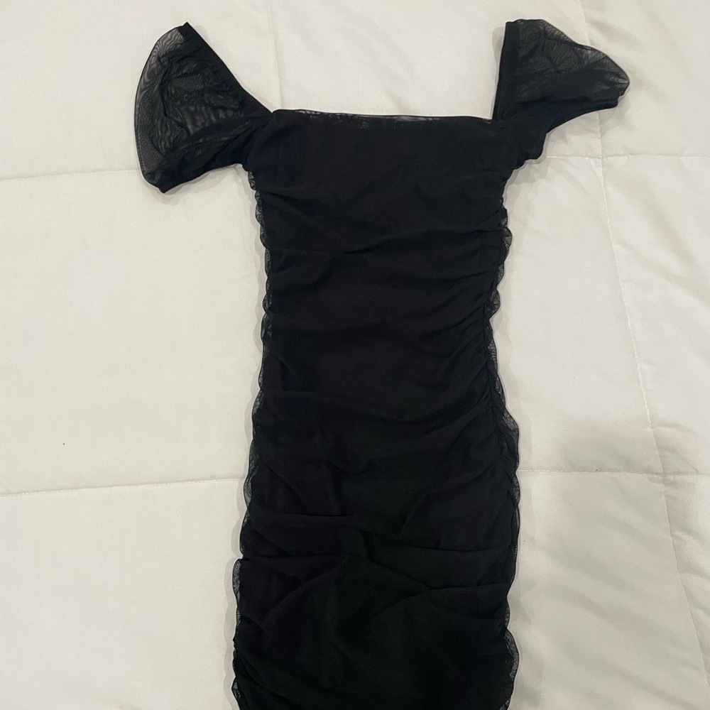 princess polly mesh black dress size 0